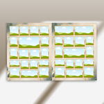 Green & Gold Funeral Program Canva Template |8 Page Memorial Booklet