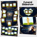 Blue & Gold Memorial Slideshow – 30-Slide Canva Video – preview image 4