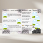 Grey Roses Funeral Program Template: Celebration of Life (Canva, 8 Pages, Digital Download)