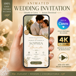 Animated Sage Green Wedding Invitation – preview image 4
