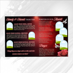 Red and Black Funeral Program Template: 8-Page Memorial (Canva PDF)