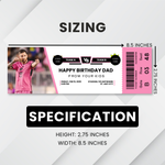 Editable Soccer Ticket Template, Customizable Game Day, Birthday, Party Ticket | Canva Printable Digital