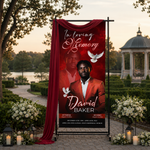 Photo Memorial Banner: Custom Funeral Welcome Sign, Celebration of Life Backdrop (Canva PDF)
