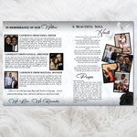 Black Roses Funeral Program Template: 8-Page Memorial, Celebration of Life (Canva Template, PDF Download)