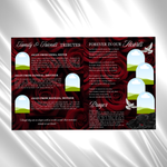 Red & Black Roses Funeral Program Template: 8-Page Memorial (Canva PDF)