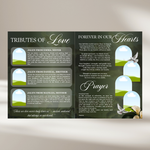 Black & Gold Funeral Program Template – preview image 5