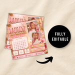July Booking Flyer, July Books Open, Summer, Hair, Nails, Lash, Makeup, Appointment (Canva Template)