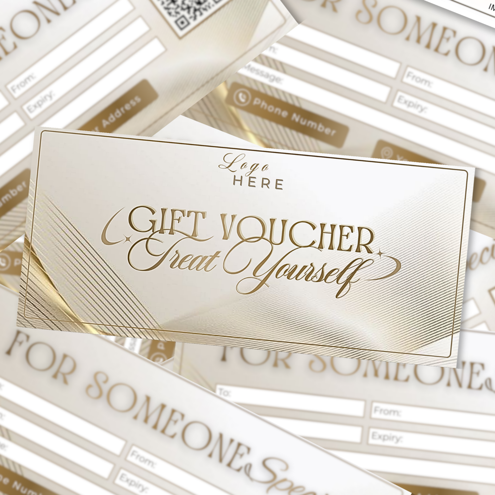 Luxury Gift Voucher, Editable Travel Coupon Ticket, Printable Luxury Template (Digital Download)