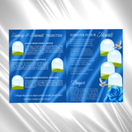 Blue Roses Funeral Program Template: 8-Page Memorial (Canva PDF)