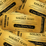 Golden Ticket Template, Printable Golden Ticket Editable Template, Golden Event Ticket, Custom Ticket Invitation, Golden Voucher Template