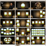 Black & Gold Funeral Slideshow Template, Celebration of Life (Canva, 30 Slides, MP4)