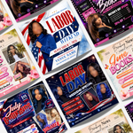 Labor Day Booking Flyer, Digital Instant Download, Canva Editable Template