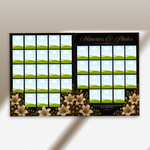 Back & Gold Funeral Program Canva Template | Gold Theme | 8 Page Memorial Booklet