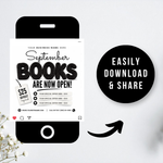 September Booking Flyer, Fall Booking Flyer, September Books Open Flyer, Hair Nails Wig Install Flyer, Salon Flyer, Editable Canva Template