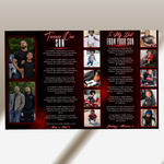 Red Funeral Program Canva Template | Red Theme | 8 Page Memorial Booklet