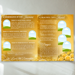Yellow Roses Funeral Program Template: 8-Page Memorial (Canva PDF)