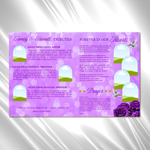 Purple Roses Funeral Program Template: Celebration of Life (Canva, 8 Pages, Digital Download)