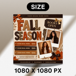 September Booking Flyer, Fall Booking Flyer, September Books Open Flyer, Hair Nails Wig Install Flyer, Salon Flyer, Editable Canva Template