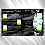 Black Roses Funeral Program Template: 8-Page Memorial, Celebration of Life (Canva Template, PDF Download)