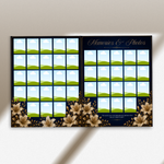Blue & Gold Funeral Program Canva Template |8 Page Memorial Booklet