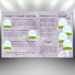 Purple Roses Funeral Program Template: 8-Page Memorial, Celebration of Life (Canva, PDF Download)
