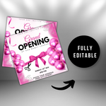 Grand Opening Flyer, Lash, Hair Salon Event (Digital Download)