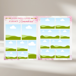 Pink Roses Funeral Program Template: Celebration of Life (Canva, 8 Pages, Digital Download)