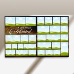 Back & Gold Funeral Program Canva Template | Gold Theme | 8 Page Memorial Booklet