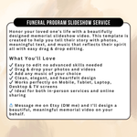 Funeral Memorial Slideshow – Celebration of Life Video, In Loving Memory