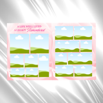 Pink & White Roses Funeral Program Template: 8-Page Memorial (Canva PDF)