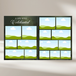 Black & Gold Funeral Program Template – preview image 6
