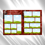Red Floral Funeral Program Template, 8-Page Memorial (Canva, PDF)