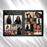 Black & Gold Funeral Program Template: 8-Page Memorial (Canva Editable Digital Download)