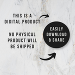 Editable Wedding Thank You Card, Welcome Table Note (Digital Download)