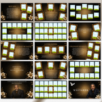 Black & Gold Funeral Slideshow Template, Celebration of Life (Canva, 30 Slides, MP4)