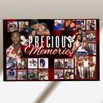 Red Funeral Program Canva Template | Red Theme | 8 Page Memorial Booklet