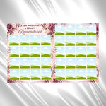 Memorial Funeral Program Template, Celebration of Life, Elegant Floral Memorial, Editable Canva Funeral Program, (Canva, PDF Download)