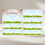 White Brown Funeral Program Template: 8-Page Memorial Program