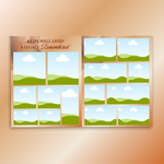 Orange Roses Funeral Program Template, Memorial Obituary (Canva Template)