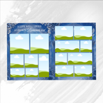 Blue & White Funeral Program Template: 8-Page Memorial (Canva PDF)