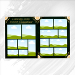 Green and Gold Funeral Program Template: 8-Page Memorial (Canva PDF)
