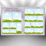 Purple Roses Funeral Program Template: 8-Page Memorial, Celebration of Life (Canva, PDF Download)