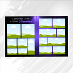Purple and Black Funeral Program Template: 8-Page Memorial (Canva PDF)