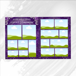 Purple & White Roses Funeral Program Template: 8-Page Memorial (Canva PDF)