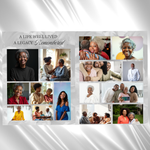 Black Funeral Program Template: 8-Page Memorial, Celebration of Life (Canva Template, PDF Download)