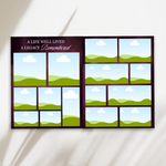 Vine Rose Funeral Program Template: 8-Page Memorial, Celebration of Life (Canva, PDF Download)