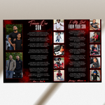 Red Funeral Program Canva Template | Red Theme | 8 Page Memorial Booklet