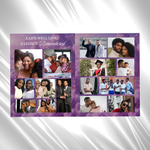 Purple Funeral Program Template: 8-Page Memorial, Celebration of Life (Canva, PDF Download)