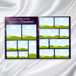 Purple & Gold Funeral Program Template: 8-Page Memorial (Canva PDF)
