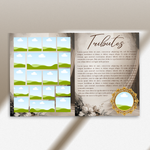 Back & Gold Funeral Program Canva Template | Gold Theme | 8 Page Memorial Booklet